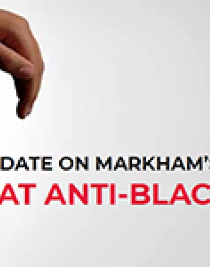 Update On Markham’s Strategy To Combat  Anti-Black Racism: January 2021