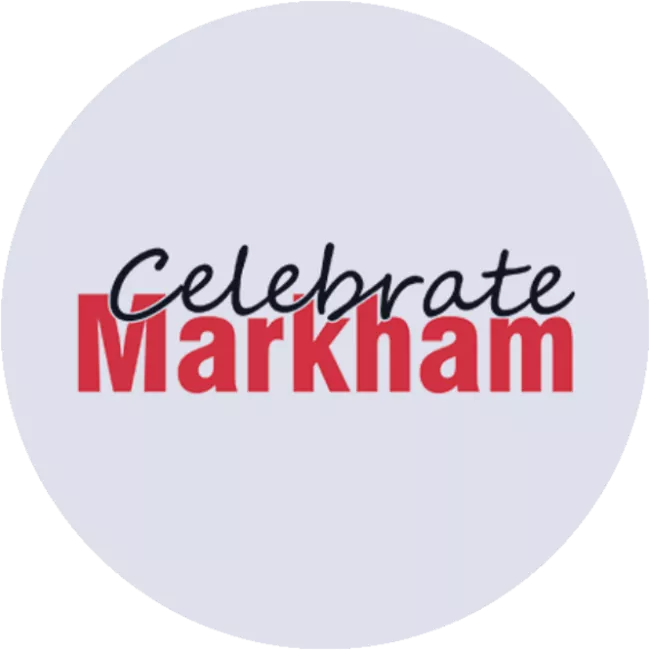 celebrate markham text logo