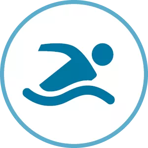 Icon of a person swimming