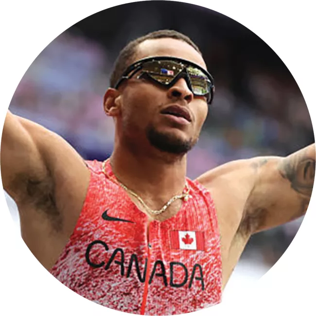 Andre De Grasse at the Olympics/